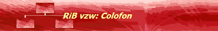 RiB vzw: Colofon